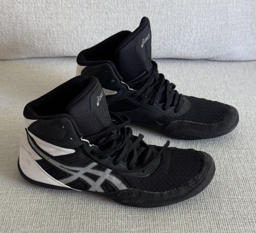 ASICS Men's Matflex 6 Wrestling Shoes Size 7 Black/Silver
